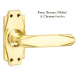 Brass art deco door handle
